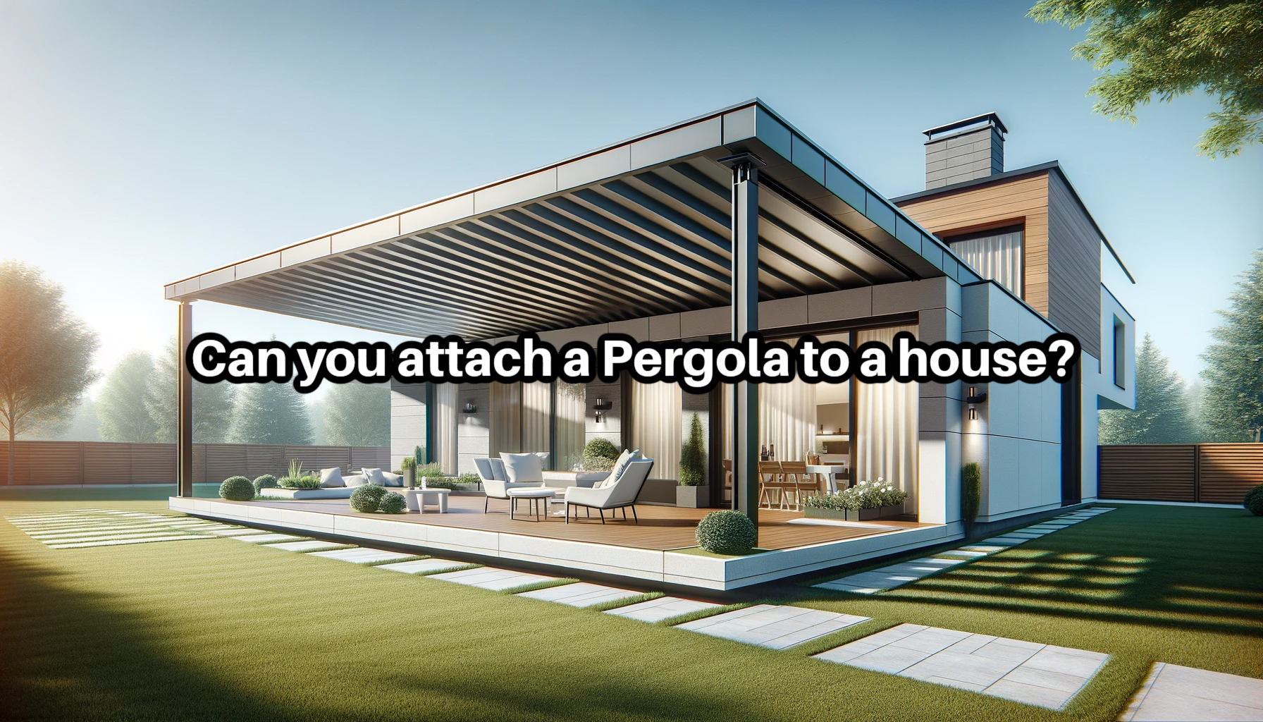 Can you attach a Pergola to a house?