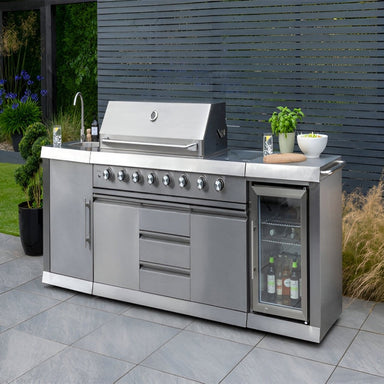 Absolute Pro 6 Burner Outdoor Kitchen front