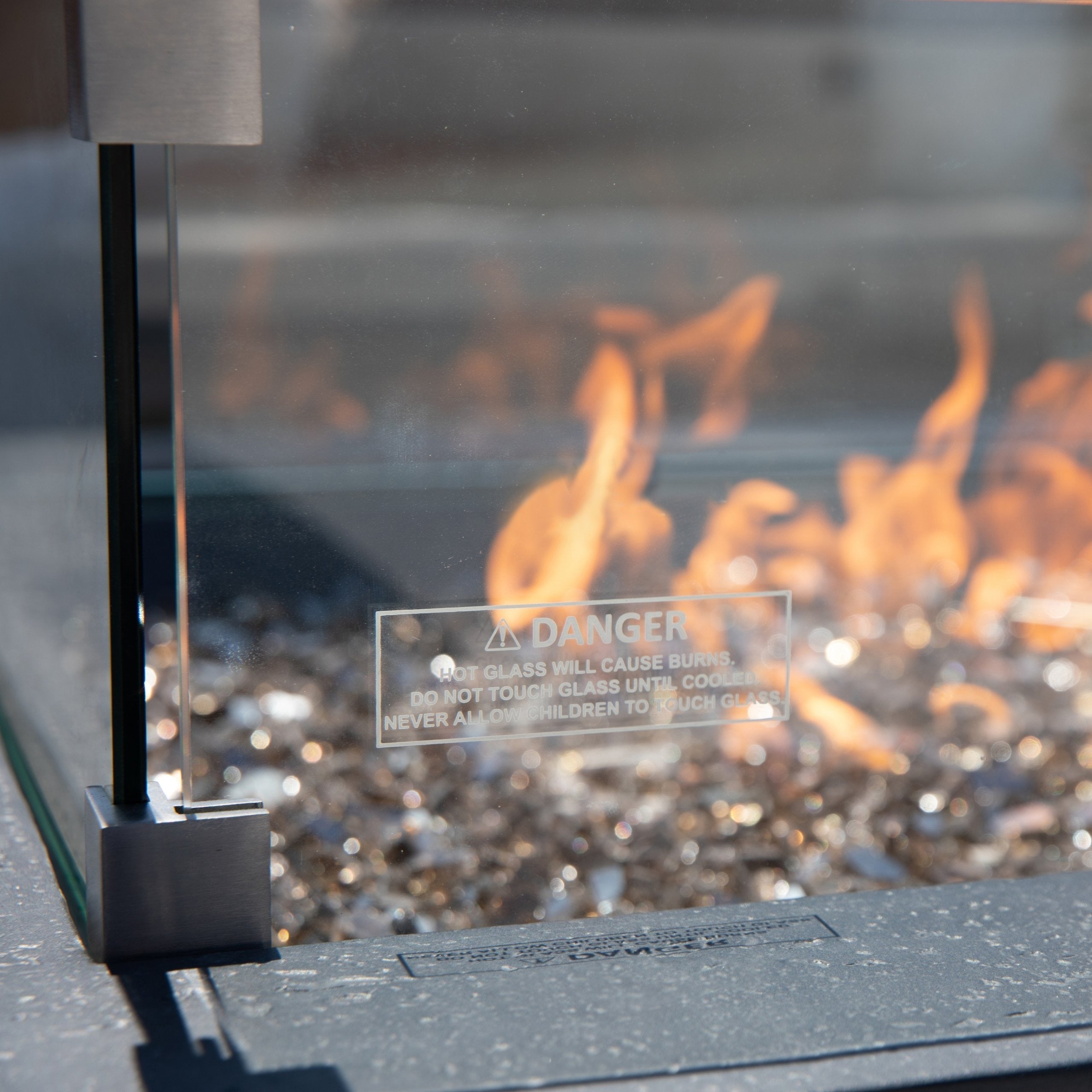 Cannes Fire Table glass