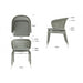 Journey and Alaska 6 Seat Dining Set chair dimensions
