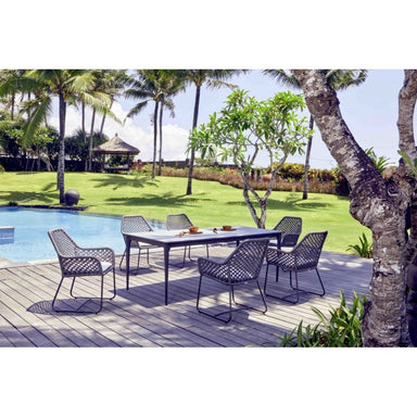 Kona and Serpent 6 Seat Dining Set poolside