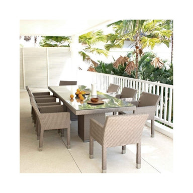 Pacific and Metz 8 Seat Dining Set patio