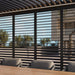 Luxe Electric Louvered Pergola side open