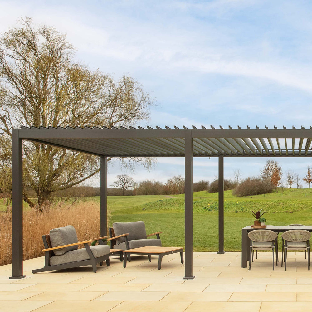 Alvaro Louvered Pergola left 