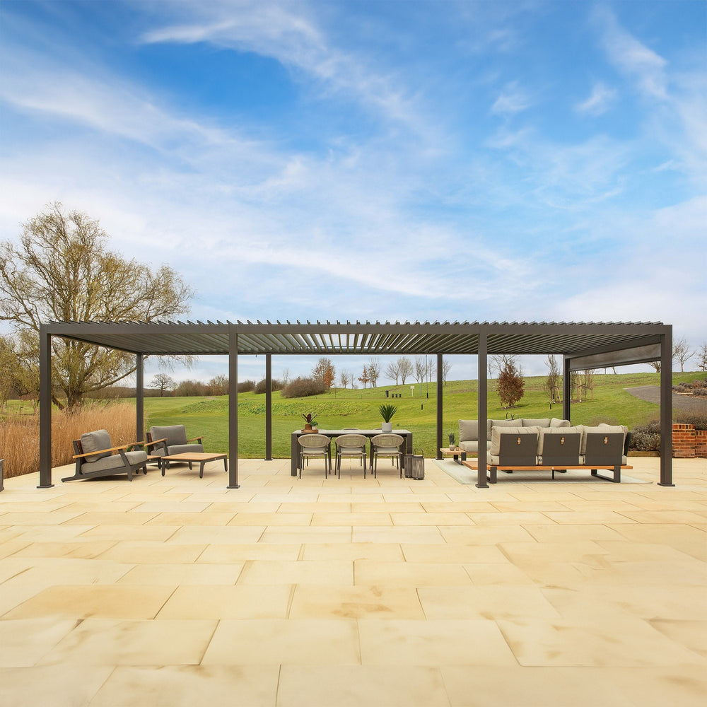 Alvaro Louvered Pergola main far