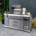 Absolute Pro 6 Burner Outdoor Kitchen open