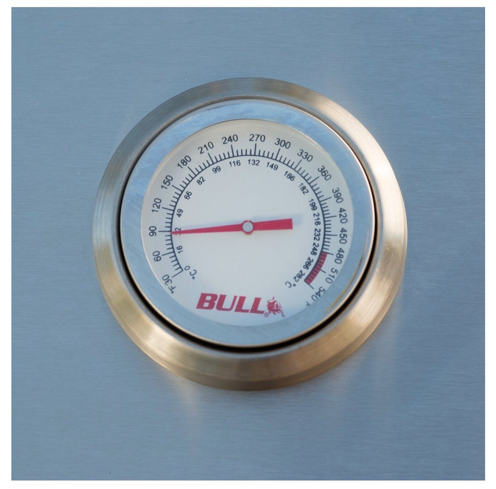 Bull Angus Gas BBQ Lights & Rotisserie temp