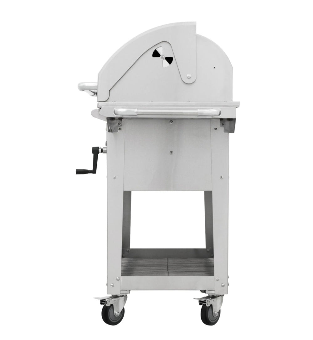 Bull BBQ Bison Charcoal with Cart side