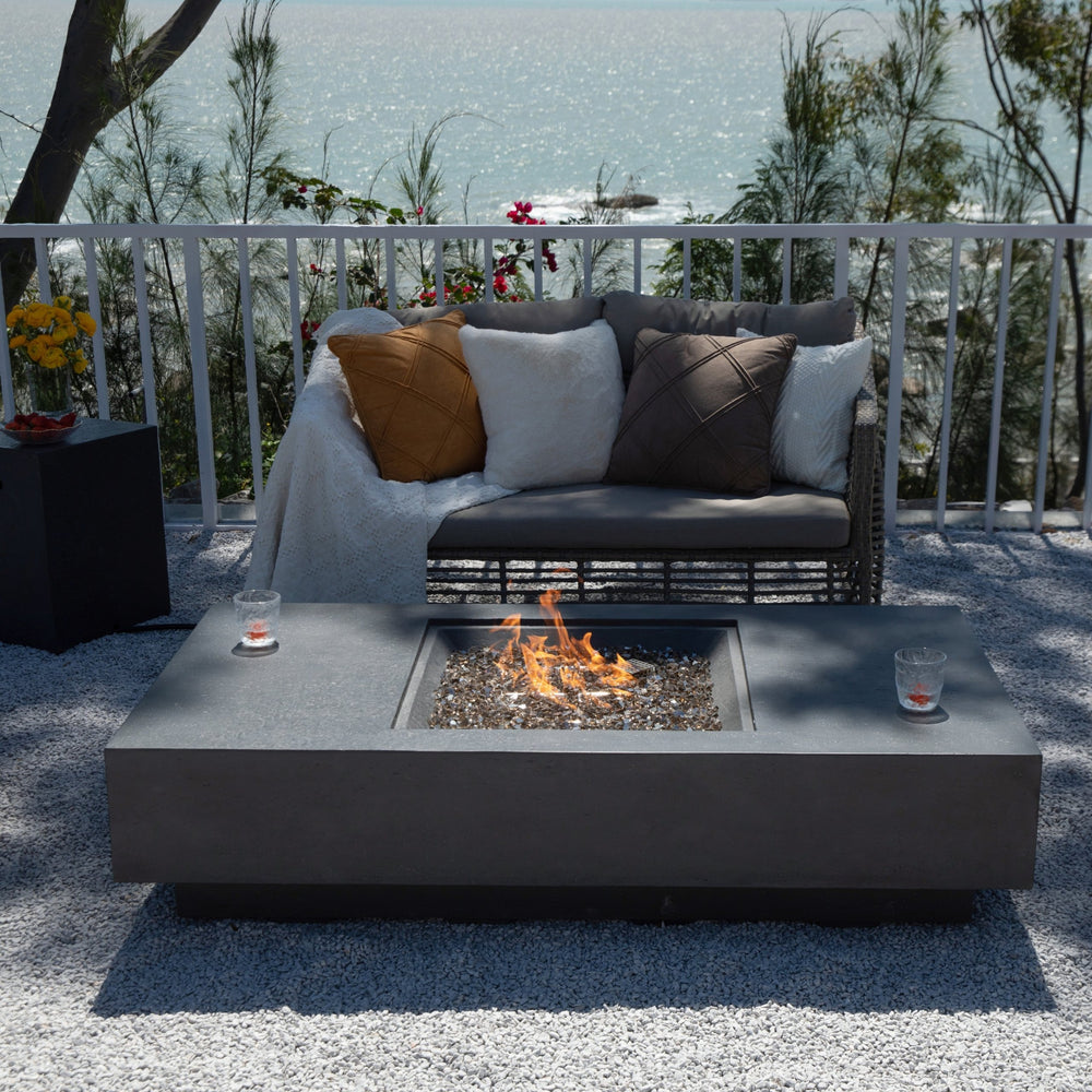 Cannes Fire Table front on