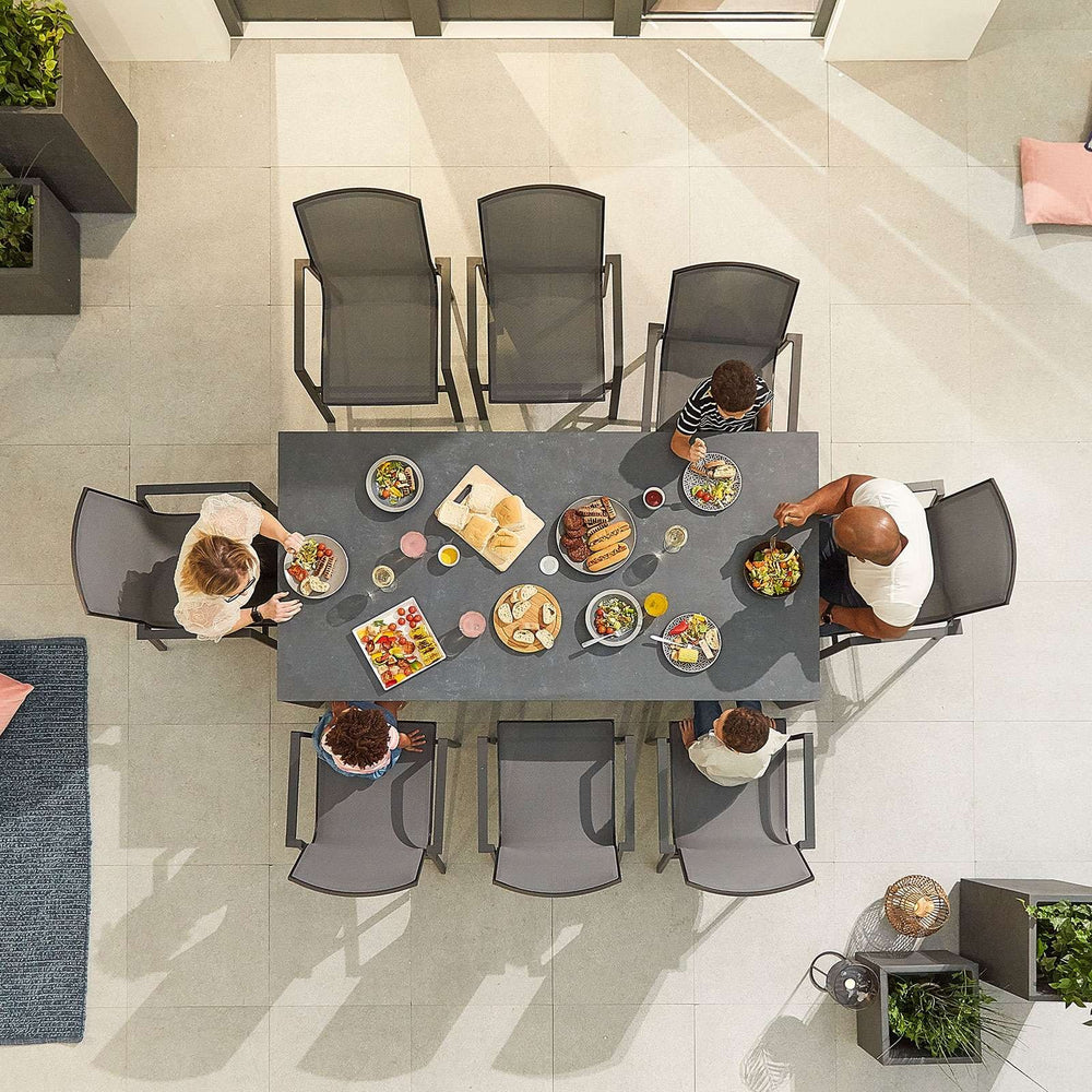 Milano 8 Seat Rectangular Dining Set above