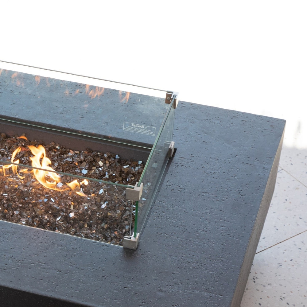 Positano Fire Table close glass