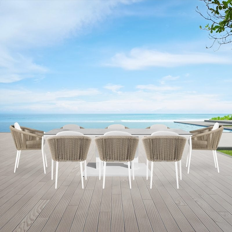 Rising & Moon Dining Set white