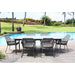 Kona and Serpent 6 Seat Dining Set poolside 2