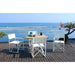 Venice and Alaska 4 Seat Dining Set white