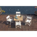 Venice and Alaska 4 Seat Dining Set white sky