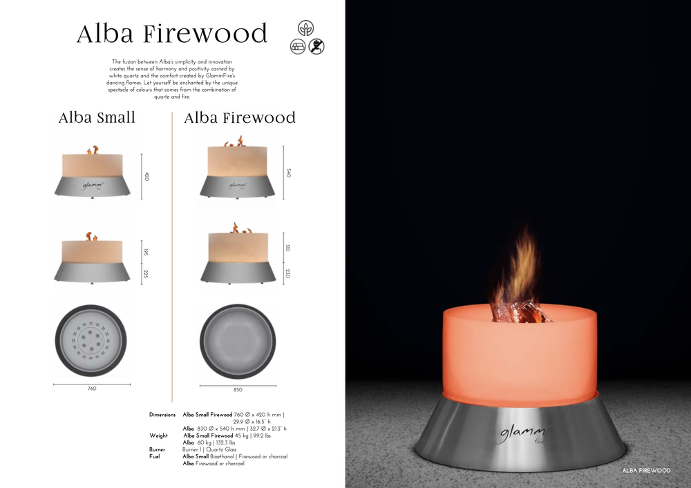 GlammFire Alba Small Firewood