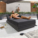 Sense All Weather Fabric Sun Lounger dark