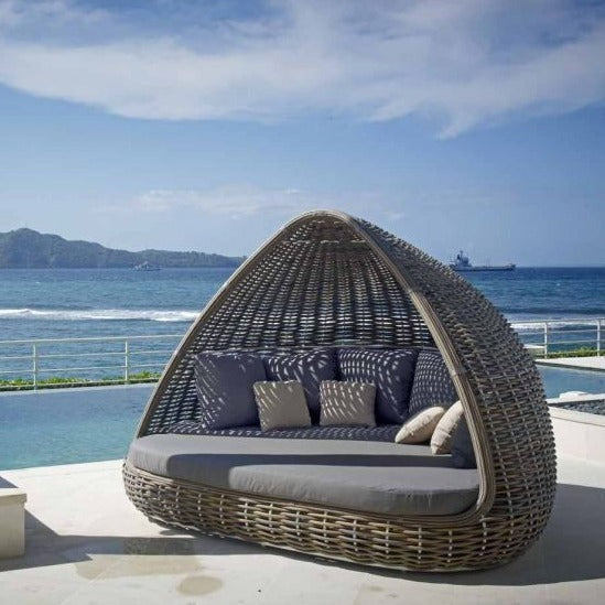 Skyline Design Shade Kubu Mushroom Rattan Daybed