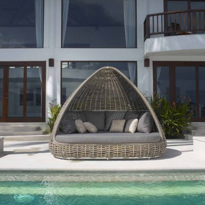 Skyline Design Shade Kubu Mushroom Rattan Daybed